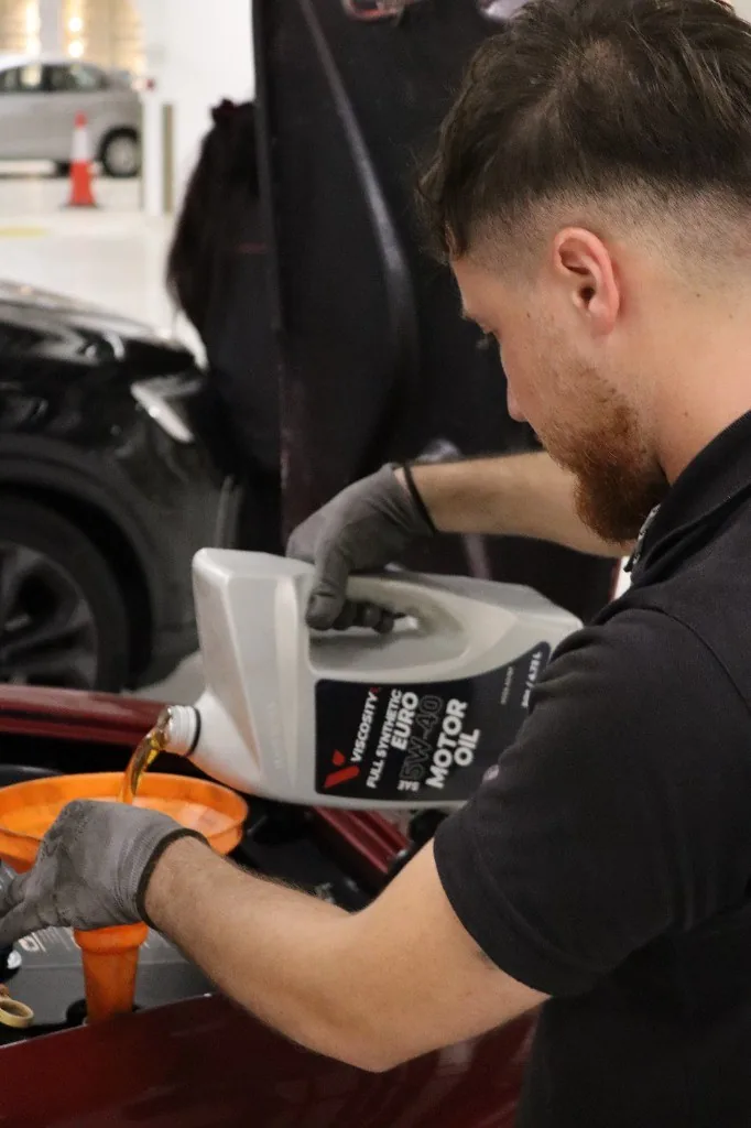 Oil change workshop